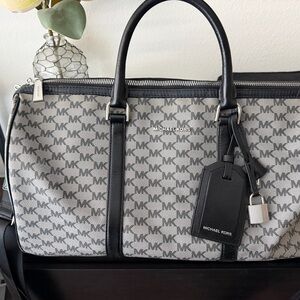 Michael Kors Black and Gray Travel Bag